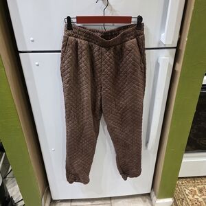 Rue21 Quilted Brown Joggers